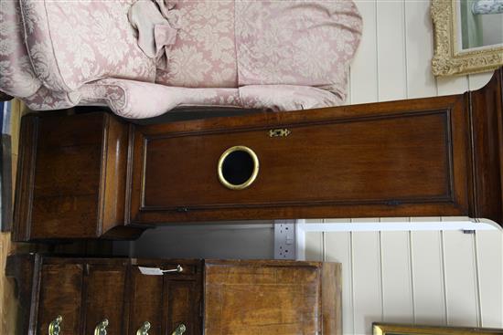 John Hocker of Reading. A George II oak eight day longcase clock, 6ft 10in.